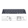kwmobile Tastaturschutz für Apple MacBook Air 13" 2018 2019 2020 A1932 - QWERTY US Keyboard Cover Abdeckung