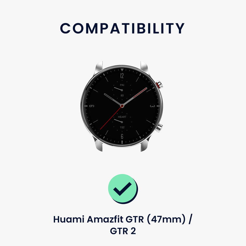 kwmobile Uhrenarmband für Huami Amzfit GTR / GTR 2 / GTR 3 / GTR 4 Armband Ersatzarmband für Fitnesstracker mit Uhrenverschluss Wechselarmband Smartwatch