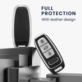 kwmobile Autoschlüssel Hülle kompatibel mit Audi A6 A7 A8 Q7 Q8 3-Tasten Autoschlüssel Keyless - Schlüsselhülle Cover