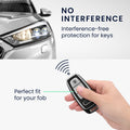kwmobile Autoschlüssel Hülle kompatibel mit Audi A6 A7 A8 Q7 Q8 3-Tasten Autoschlüssel Keyless - Schlüsselhülle Cover