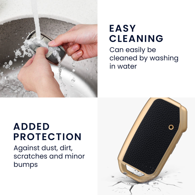 kwmobile Autoschlüssel Hülle kompatibel mit Kia 3-Tasten Smart Key Autoschlüssel - Schlüsselhülle Cover