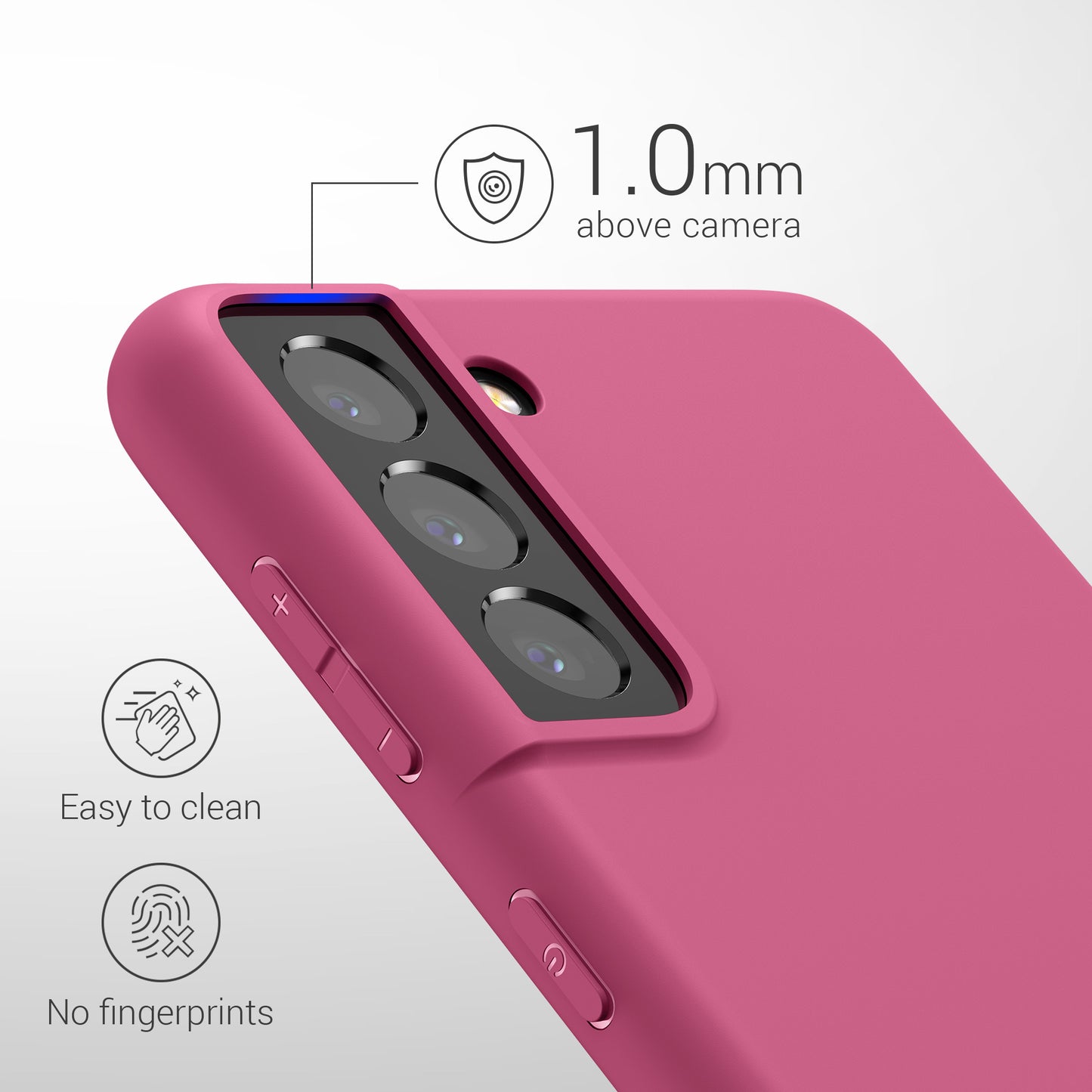 kwmobile Handyhülle für Samsung Galaxy S21 - Kabelloses Laden - Schutzhülle Cover