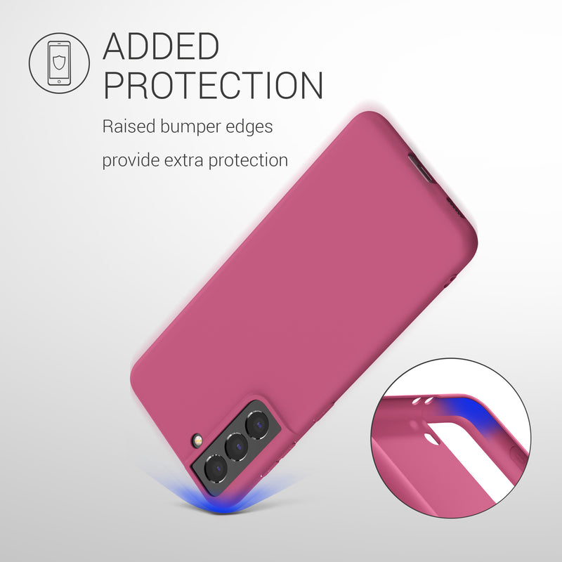 kwmobile Handyhülle für Samsung Galaxy S21 - Kabelloses Laden - Schutzhülle Cover