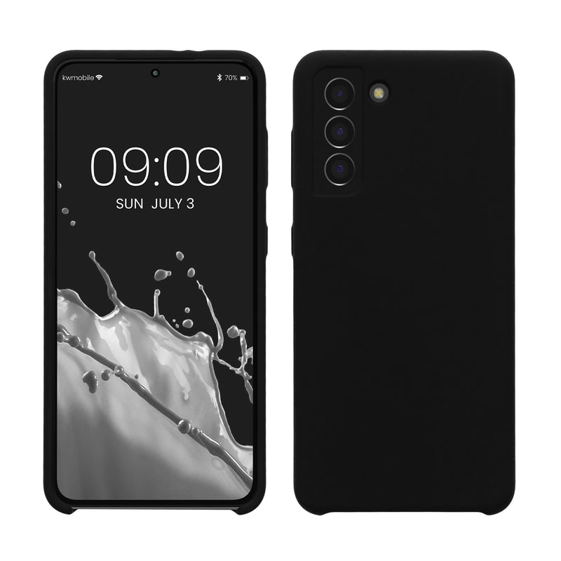 kwmobile Handyhülle für Samsung Galaxy S21 Hülle - Case Silikon - Kabelloses Laden - Schutzhülle Cover