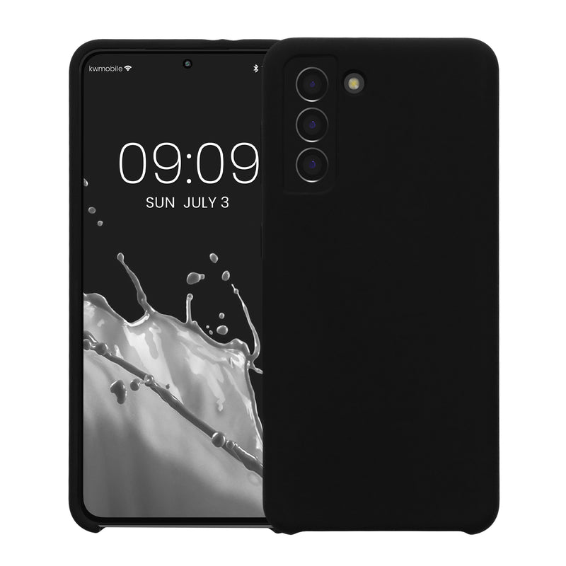 kwmobile Handyhülle für Samsung Galaxy S21 Hülle - Case Silikon - Kabelloses Laden - Schutzhülle Cover