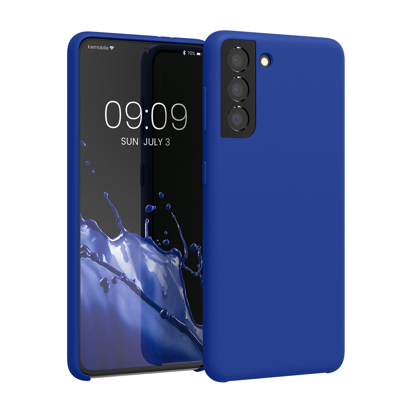 kwmobile Handyhülle für Samsung Galaxy S21 Hülle - Case Silikon - Kabelloses Laden - Schutzhülle Cover