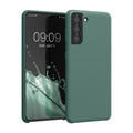 kwmobile Handyhülle für Samsung Galaxy S21 Hülle - Case Silikon - Kabelloses Laden - Schutzhülle Cover