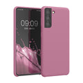 kwmobile Handyhülle für Samsung Galaxy S21 Hülle - Case Silikon - Kabelloses Laden - Schutzhülle Cover
