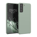 kwmobile Handyhülle für Samsung Galaxy S21 Hülle - Case Silikon - Kabelloses Laden - Schutzhülle Cover