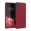 kwmobile Handyhülle für Samsung Galaxy S21 Hülle - Case Silikon - Kabelloses Laden - Schutzhülle Cover
