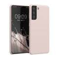 kwmobile Handyhülle für Samsung Galaxy S21 Hülle - Case Silikon - Kabelloses Laden - Schutzhülle Cover