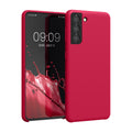 kwmobile Handyhülle für Samsung Galaxy S21 Hülle - Case Silikon - Kabelloses Laden - Schutzhülle Cover
