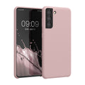 kwmobile Handyhülle für Samsung Galaxy S21 Hülle - Case Silikon - Kabelloses Laden - Schutzhülle Cover