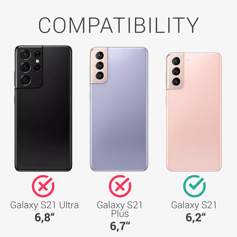 kwmobile Handyhülle für Samsung Galaxy S21 Hülle - Silikon Case Schutzhülle Cover