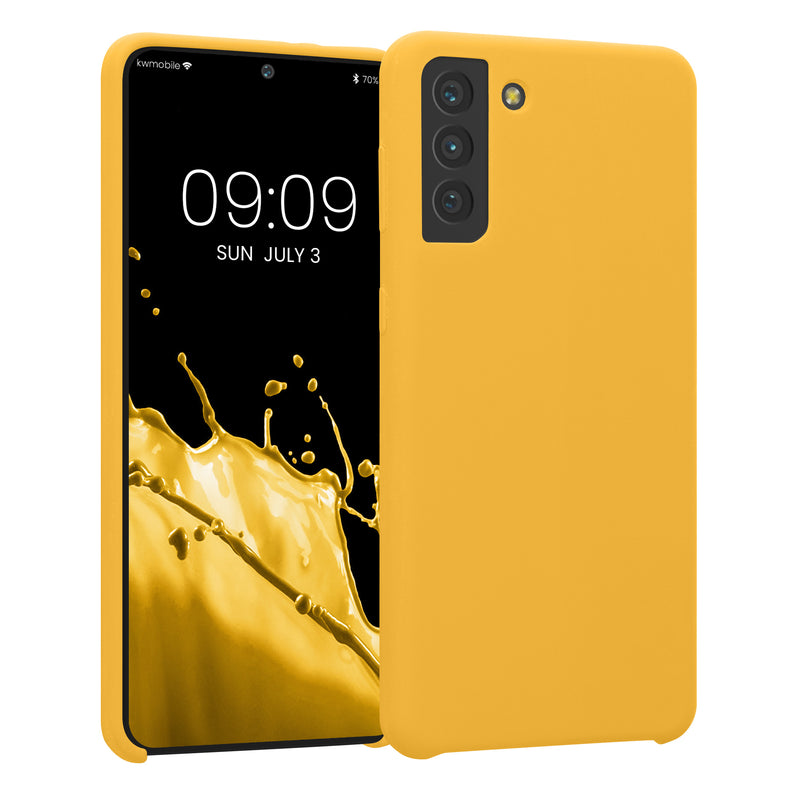 kwmobile Handyhülle für Samsung Galaxy S21 Plus Hülle - Case Silikon - Kabelloses Laden - Schutzhülle Cover