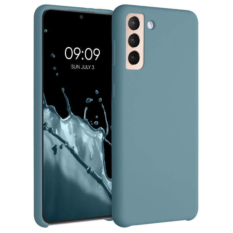 kwmobile Handyhülle für Samsung Galaxy S21 Plus Hülle - Case Silikon - Kabelloses Laden - Schutzhülle Cover