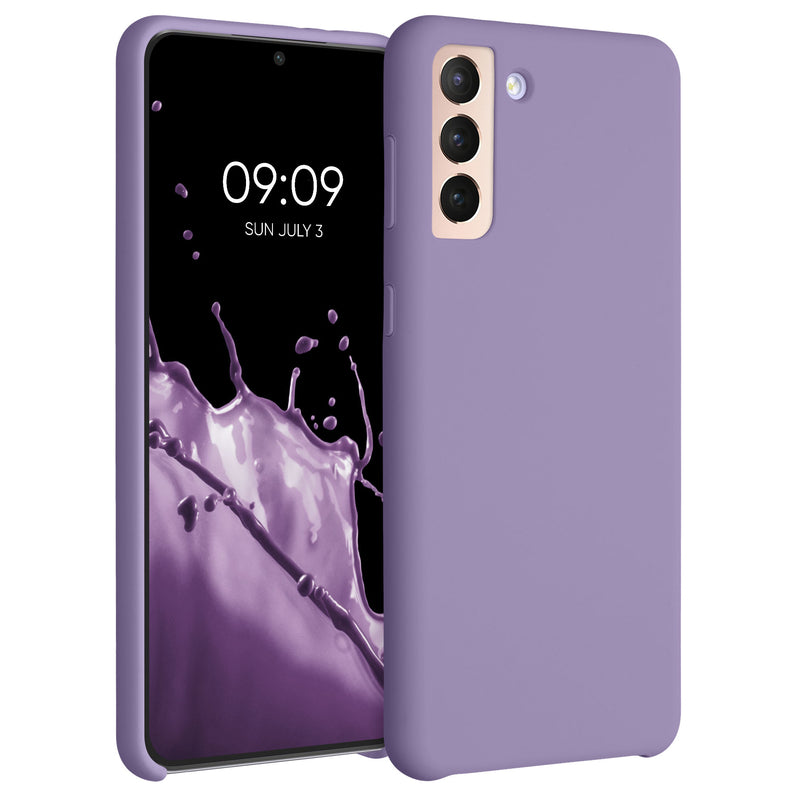 kwmobile Handyhülle für Samsung Galaxy S21 Plus Hülle - Case Silikon - Kabelloses Laden - Schutzhülle Cover