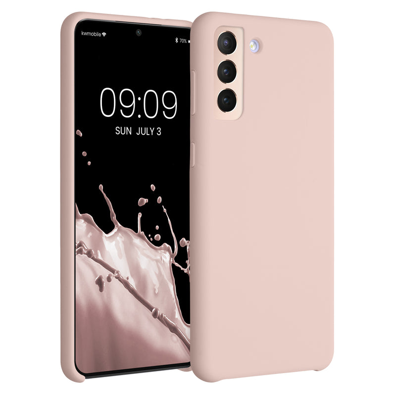 kwmobile Handyhülle für Samsung Galaxy S21 Plus Hülle - Case Silikon - Kabelloses Laden - Schutzhülle Cover