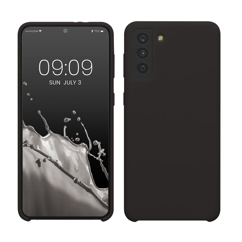 kwmobile Handyhülle für Samsung Galaxy S21 Plus Hülle - Case Silikon - Kabelloses Laden - Schutzhülle Cover