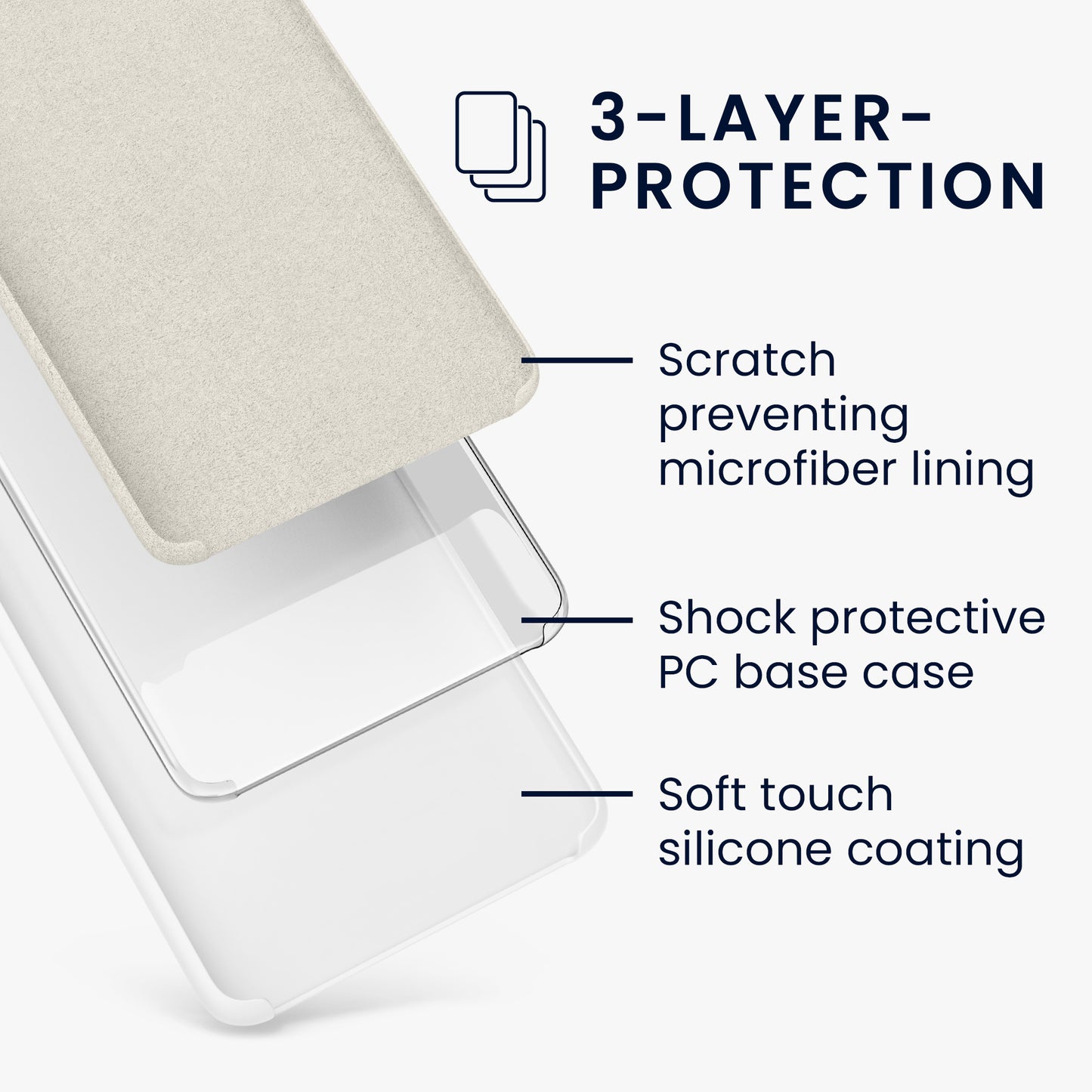kwmobile Handyhülle für Samsung Galaxy S21 Plus Hülle - Case Silikon - Kabelloses Laden - Schutzhülle Cover