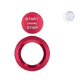 kwmobile Start/Stopp-Knopf Ringrahmen und Abdeckung kompatibel mit Land Rover Jaguar Start-Stop Button - Alu-Ring und Cover in Silber Silber  