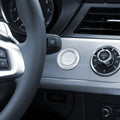 kwmobile Start/Stopp-Knopf Ringrahmen und Abdeckung kompatibel mit Land Rover Jaguar Start-Stop Button