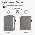 kwmobile Flip Hülle kompatibel mit Kobo Aura H2O Edition 2 - Vorderfach Handschlaufe