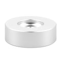 kwmobile 45 RPM Adapter für Schallplattenspieler - aus Aluminium - 3,8cm Durchmesser - Plattenspieler Adapter für 7" Platten mit großem Mittelloch Silber  [dsg01]