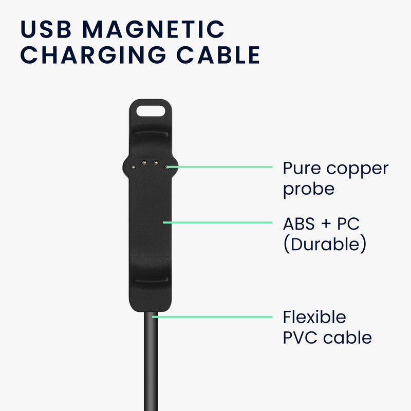 kwmobile USB Kabel Charger kompatibel mit Polar Unite Ladekabel - Smart Watch Ersatzkabel - Fitnesstracker Aufladekabel