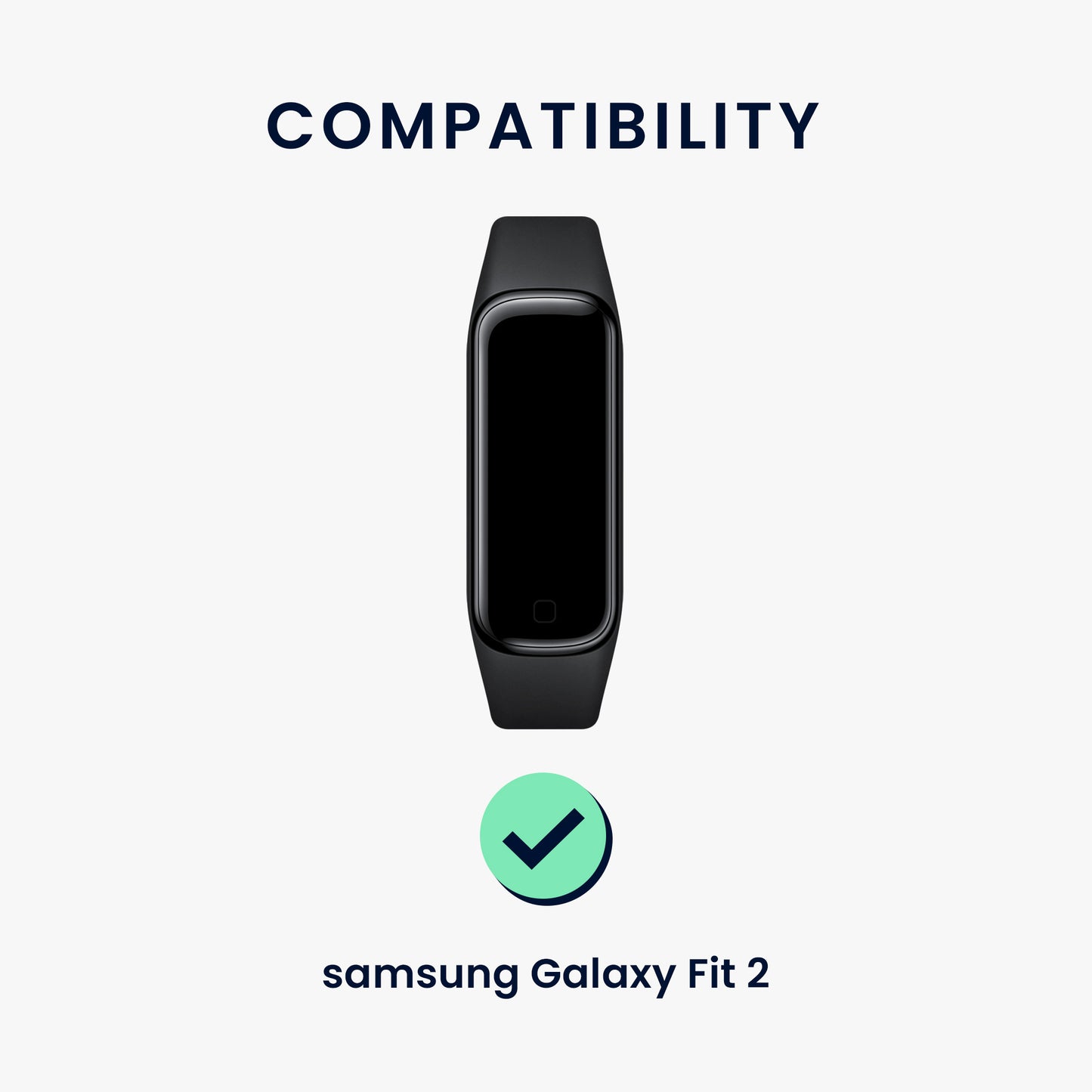 kwmobile Uhrenarmband für Samsung Galaxy Fit 2 Armband Fitnesstracker Band Set Ersatzarmband Smartwatch