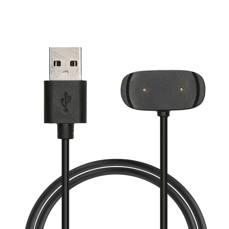 kwmobile USB Kabel Charger kompatibel mit Huami Amazfit Bip U / Bip U Pro / GTS 2e / GTR 2e / GTS 2 Mini / Pop Ladekabel - Smart Watch Ersatzkabel - Fitnesstracker Aufladekabel in Schwarz Schwarz  