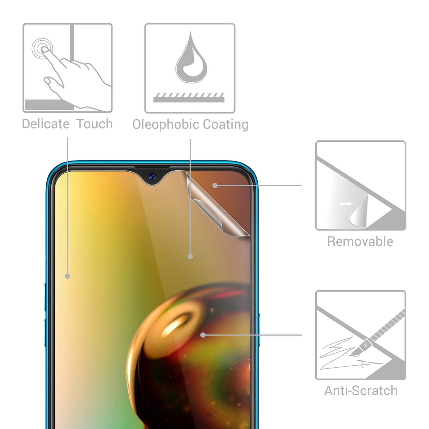 3x Folie kristallklar für Samsung Galaxy A12
