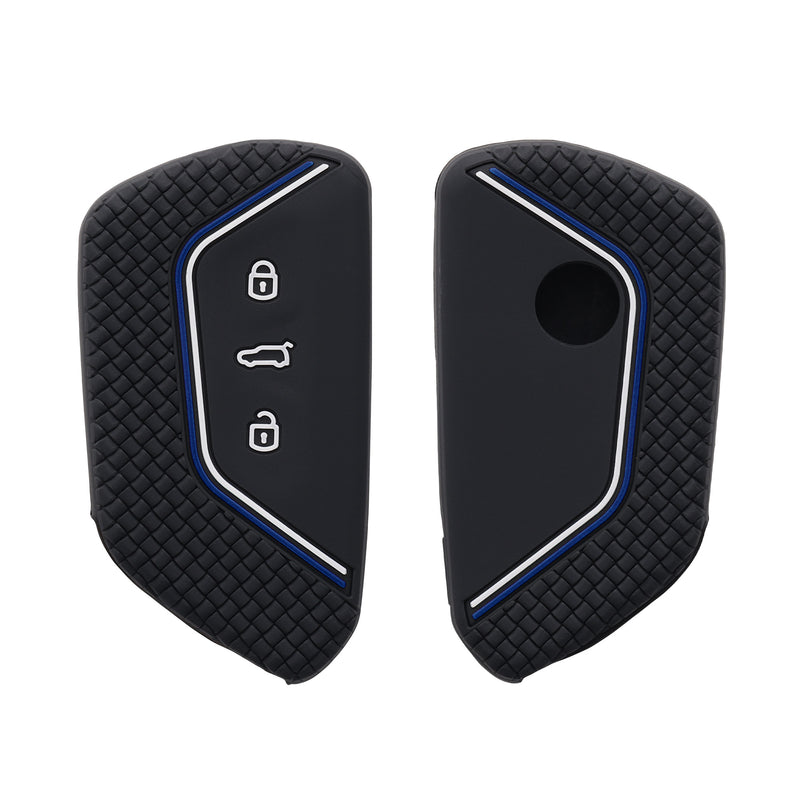 kwmobile Autoschlüssel Schutzhülle kompatibel mit VW Golf 8 3-Tasten Autoschlüssel Hülle