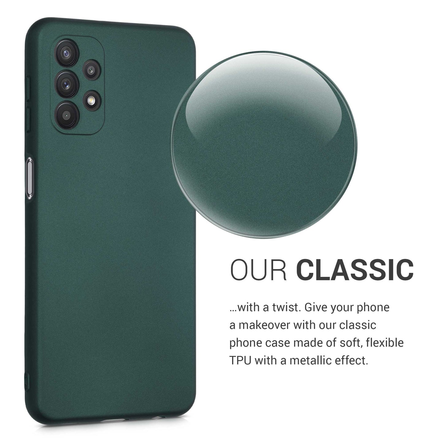 kwmobile Handyhülle für Samsung Galaxy A32 5G Hülle - Silikon Case - Schutzhülle Cover