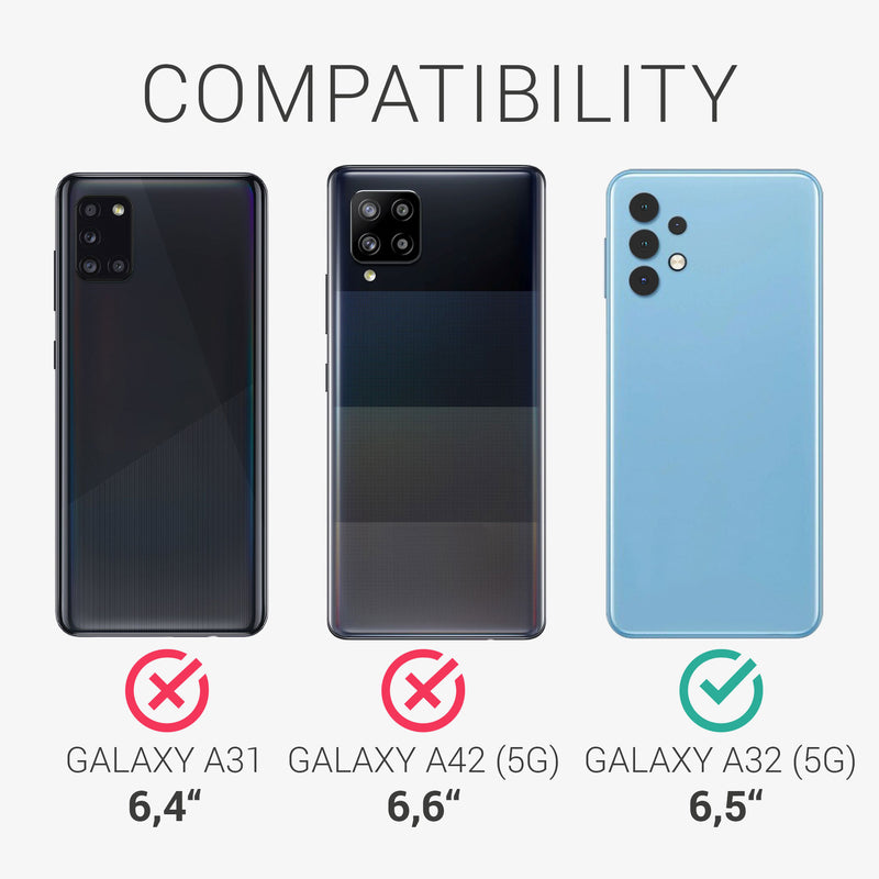 kwmobile Handyhülle für Samsung Galaxy A32 5G Hülle - Case Silikon - Kabelloses Laden - Schutzhülle Cover