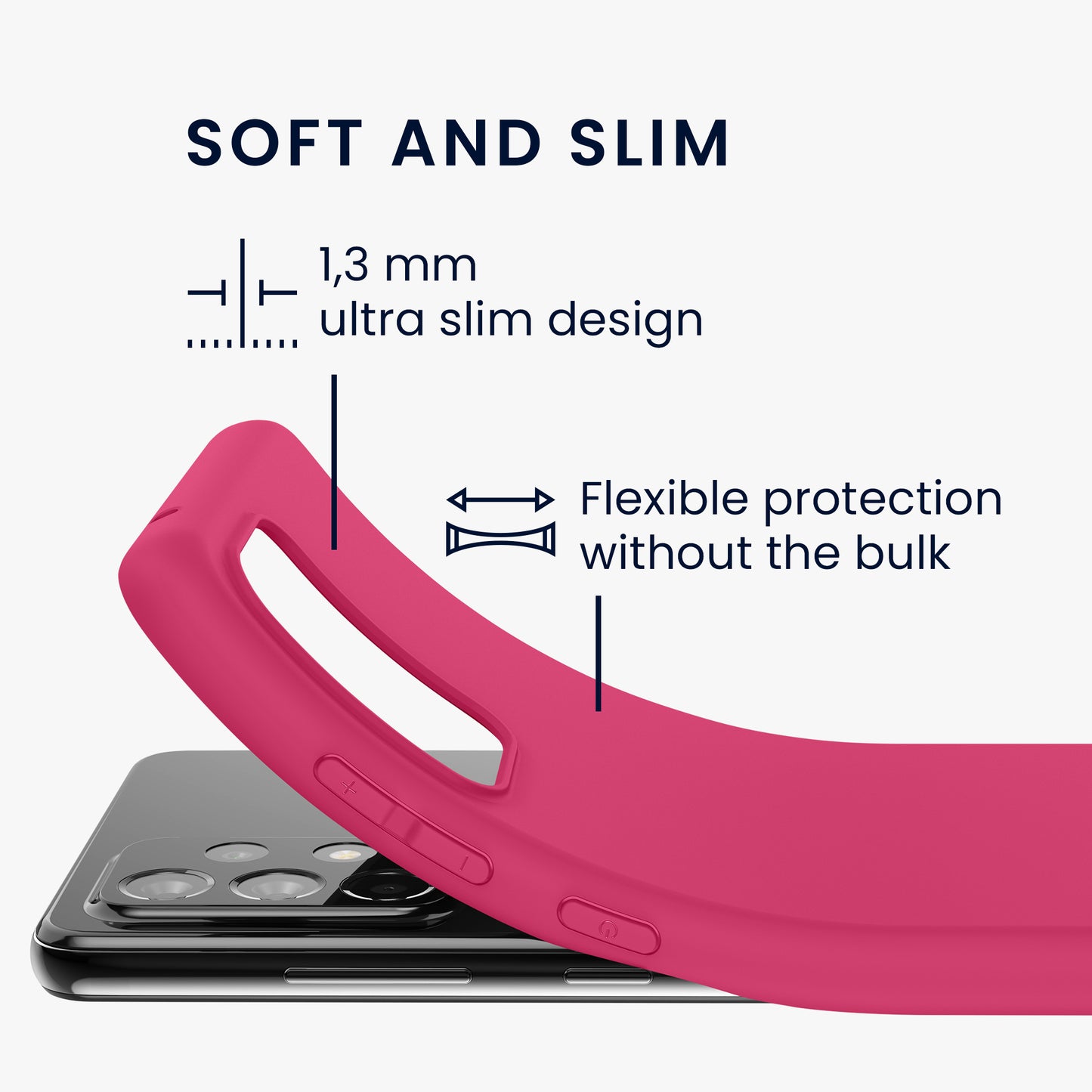 kwmobile Handyhülle für Samsung Galaxy A52 / A52 5G / A52s 5G Hülle - Kabelloses Laden - Schutzhülle Cover