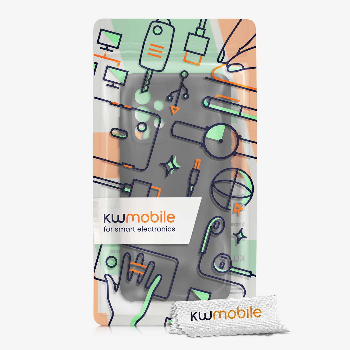 kwmobile Handyhülle für Samsung Galaxy A52 / A52 5G / A52s 5G Hülle - Case Silikon - Kabelloses Laden - Schutzhülle Cover