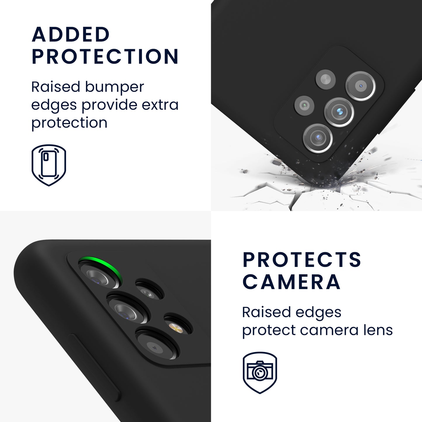kwmobile Handyhülle für Samsung Galaxy A52 / A52 5G / A52s 5G Hülle - Case Silikon - Kabelloses Laden - Schutzhülle Cover