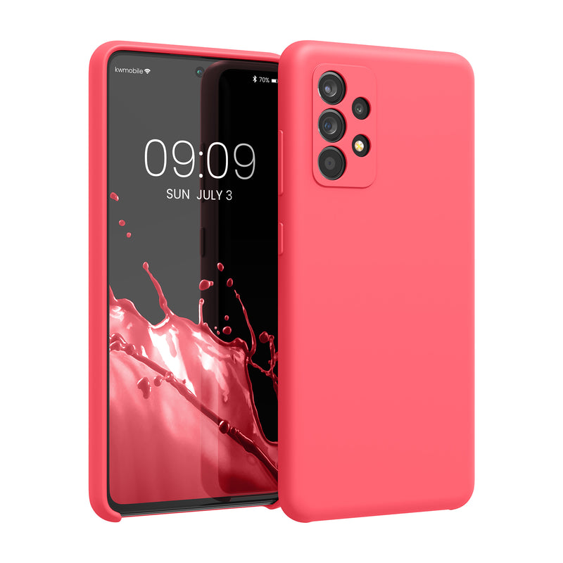 kwmobile Handyhülle für Samsung Galaxy A52 / A52 5G / A52s 5G Hülle - Case Silikon - Kabelloses Laden - Schutzhülle Cover