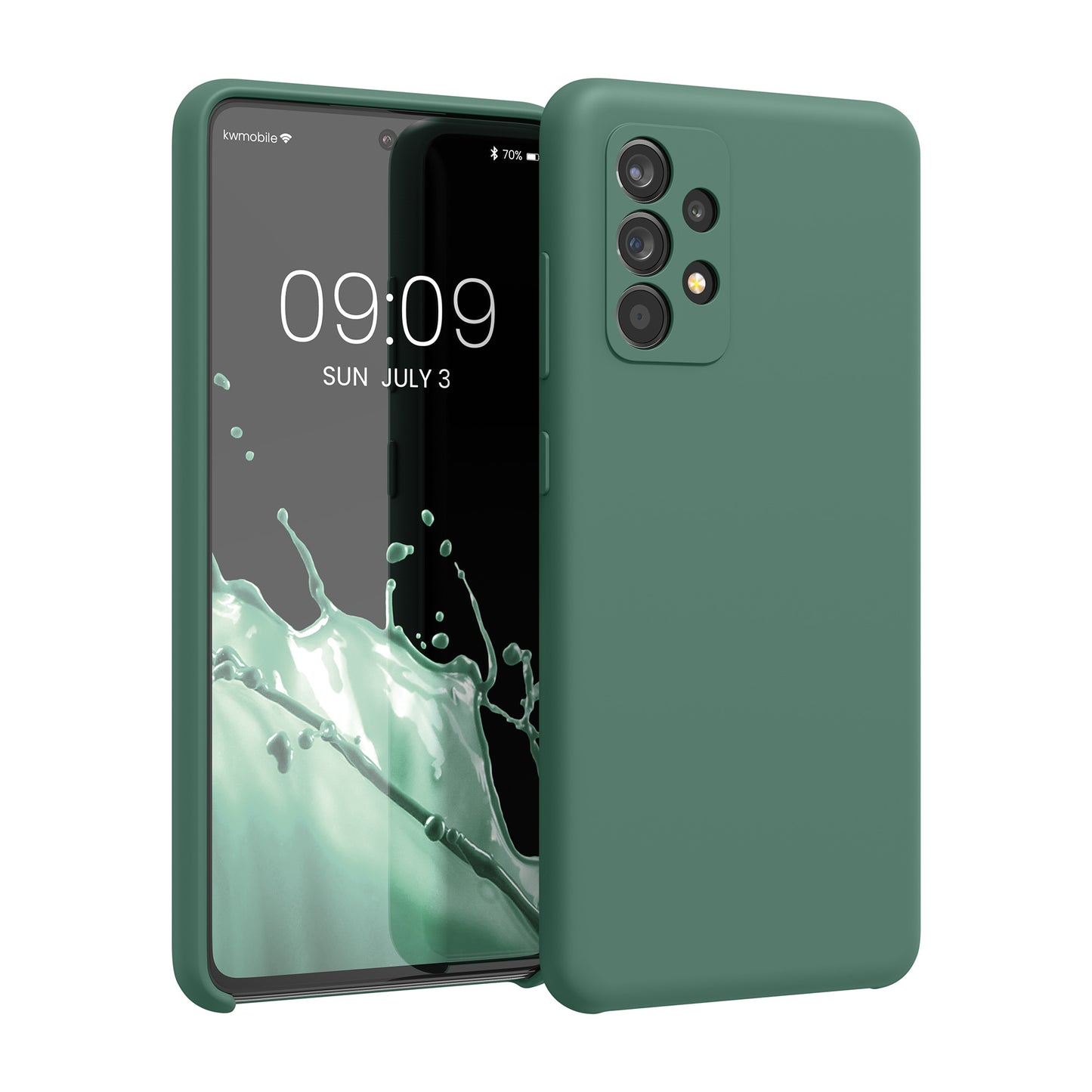 kwmobile Handyhülle für Samsung Galaxy A52 / A52 5G / A52s 5G Hülle - Case Silikon - Kabelloses Laden - Schutzhülle Cover