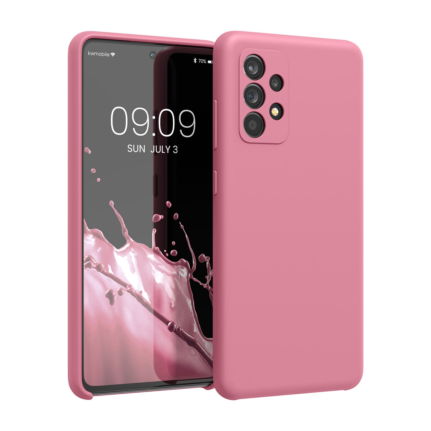 kwmobile Handyhülle für Samsung Galaxy A52 / A52 5G / A52s 5G Hülle - Case Silikon - Kabelloses Laden - Schutzhülle Cover