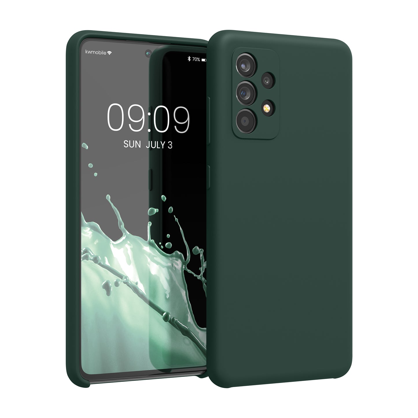 kwmobile Handyhülle für Samsung Galaxy A52 / A52 5G / A52s 5G Hülle - Case Silikon - Kabelloses Laden - Schutzhülle Cover