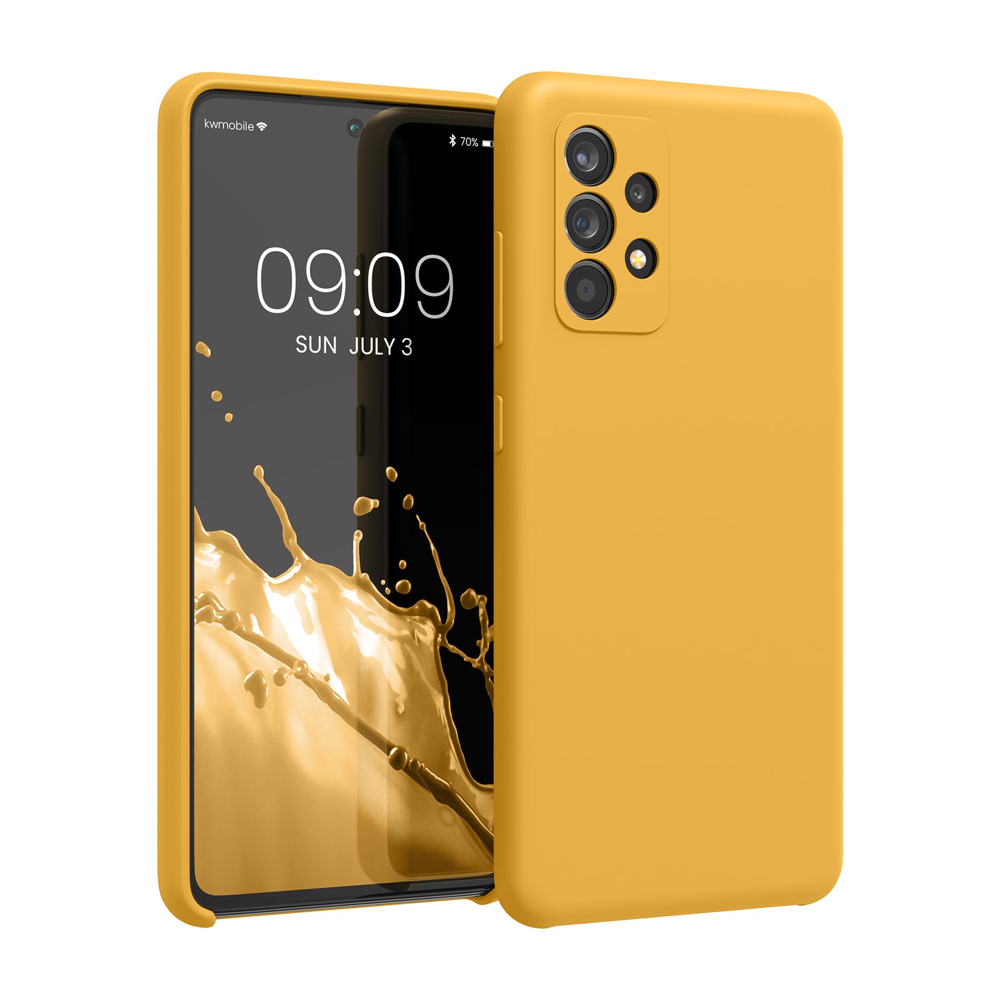 kwmobile Handyhülle für Samsung Galaxy A52 / A52 5G / A52s 5G Hülle - Case Silikon - Kabelloses Laden - Schutzhülle Cover
