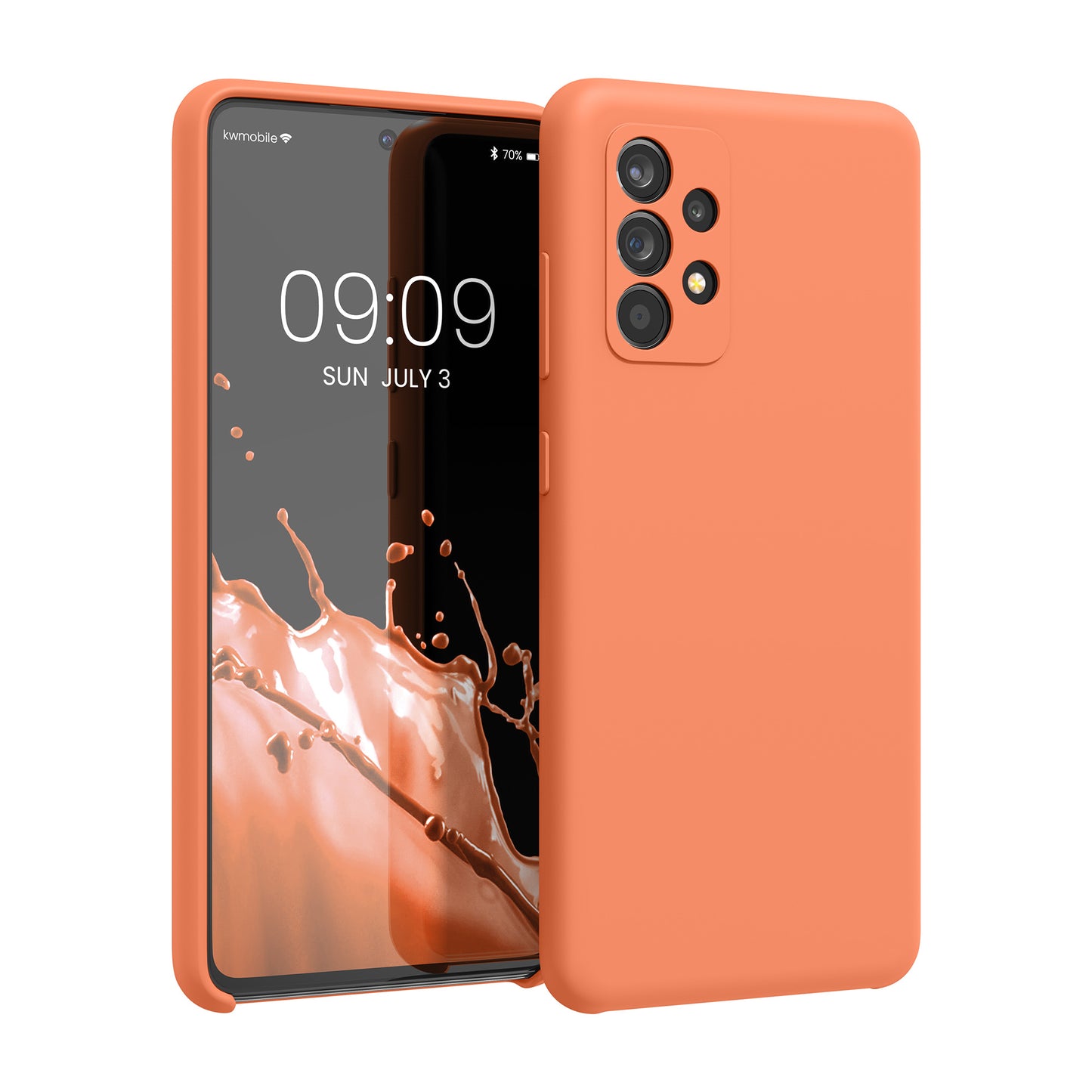 kwmobile Handyhülle für Samsung Galaxy A52 / A52 5G / A52s 5G Hülle - Case Silikon - Kabelloses Laden - Schutzhülle Cover