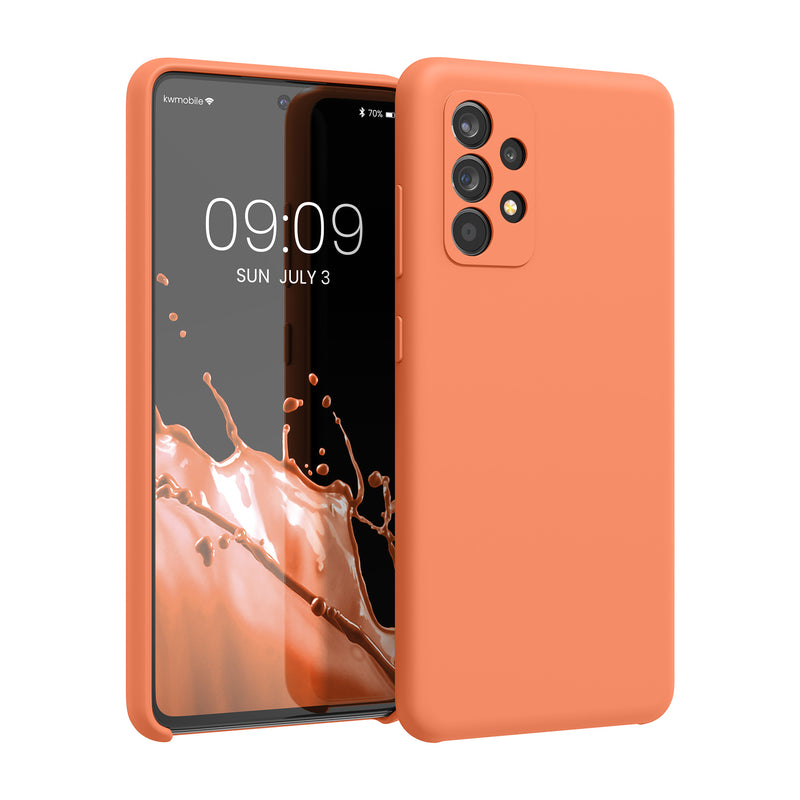 kwmobile Handyhülle für Samsung Galaxy A52 / A52 5G / A52s 5G Hülle - Case Silikon - Kabelloses Laden - Schutzhülle Cover