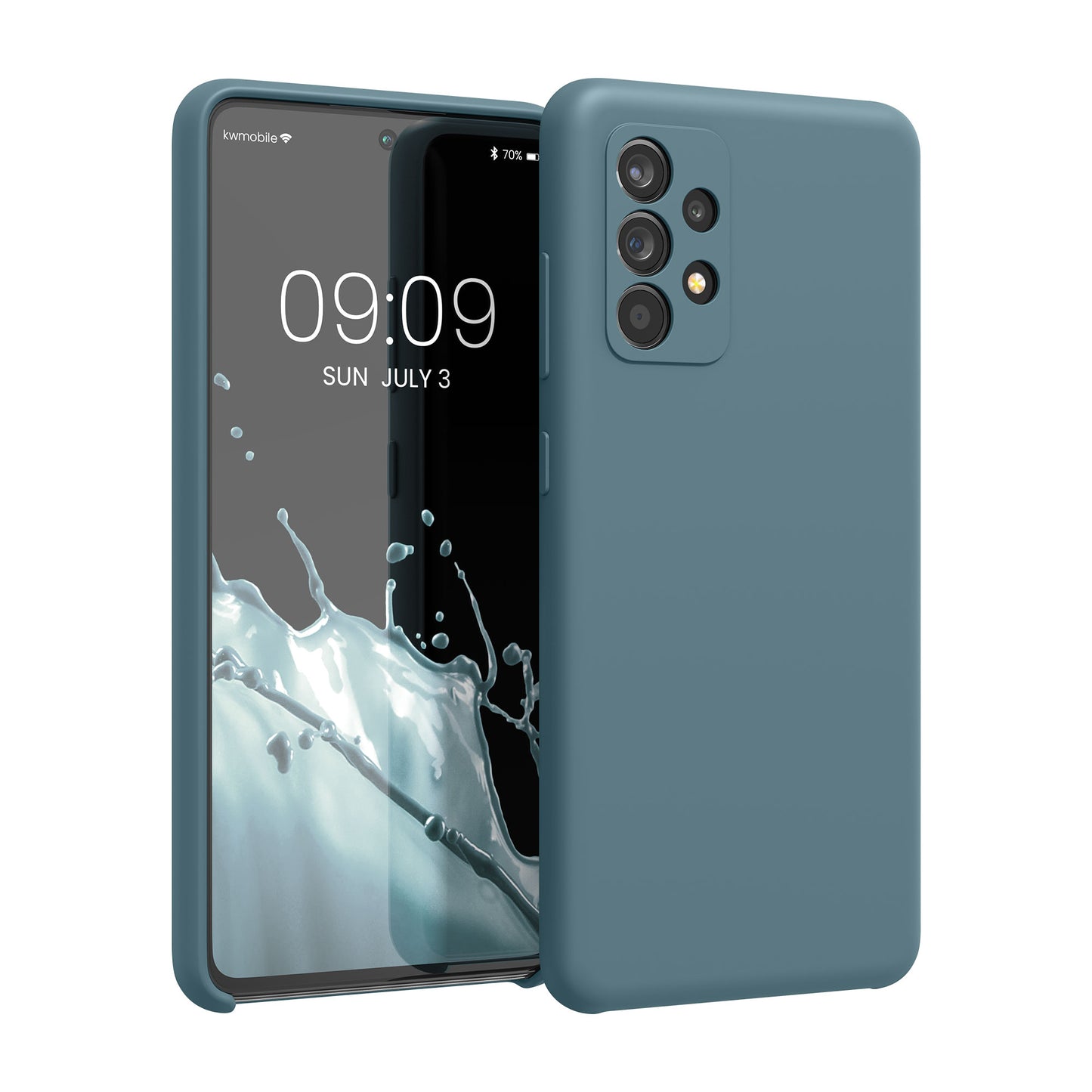 kwmobile Handyhülle für Samsung Galaxy A52 / A52 5G / A52s 5G Hülle - Case Silikon - Kabelloses Laden - Schutzhülle Cover