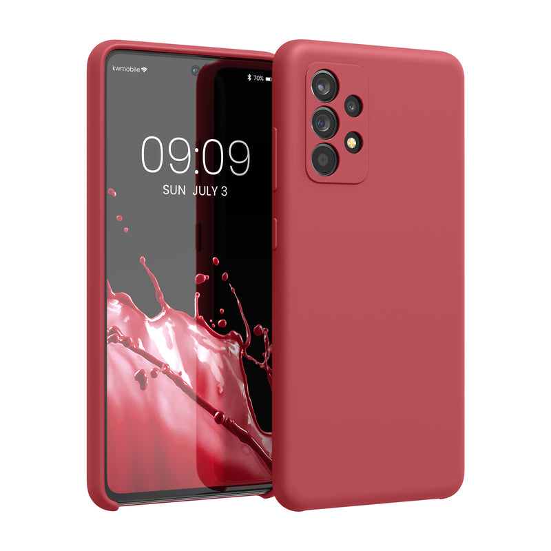 kwmobile Handyhülle für Samsung Galaxy A52 / A52 5G / A52s 5G Hülle - Case Silikon - Kabelloses Laden - Schutzhülle Cover