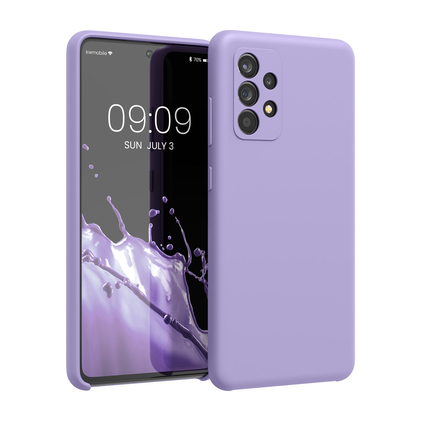 kwmobile Handyhülle für Samsung Galaxy A52 / A52 5G / A52s 5G Hülle - Case Silikon - Kabelloses Laden - Schutzhülle Cover