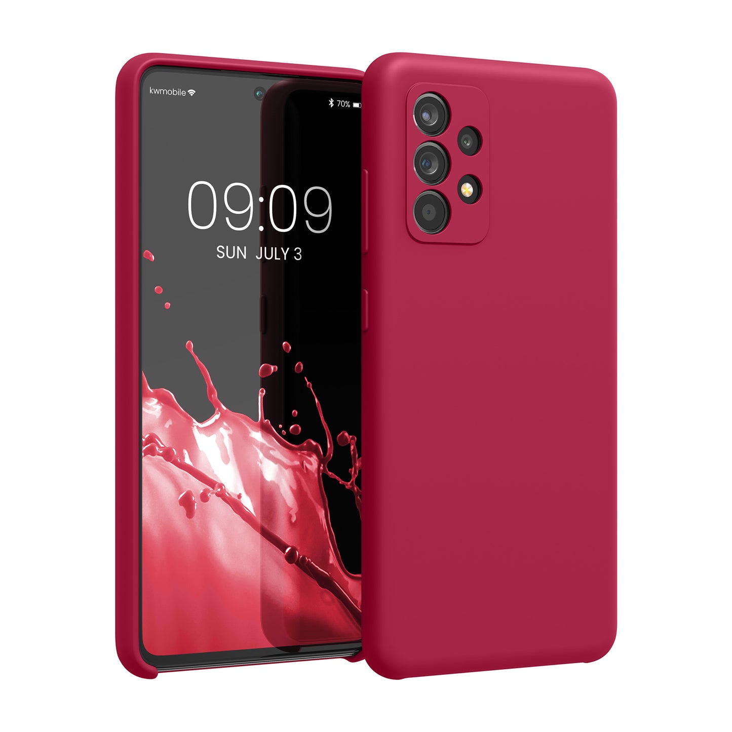 kwmobile Handyhülle für Samsung Galaxy A52 / A52 5G / A52s 5G Hülle - Case Silikon - Kabelloses Laden - Schutzhülle Cover