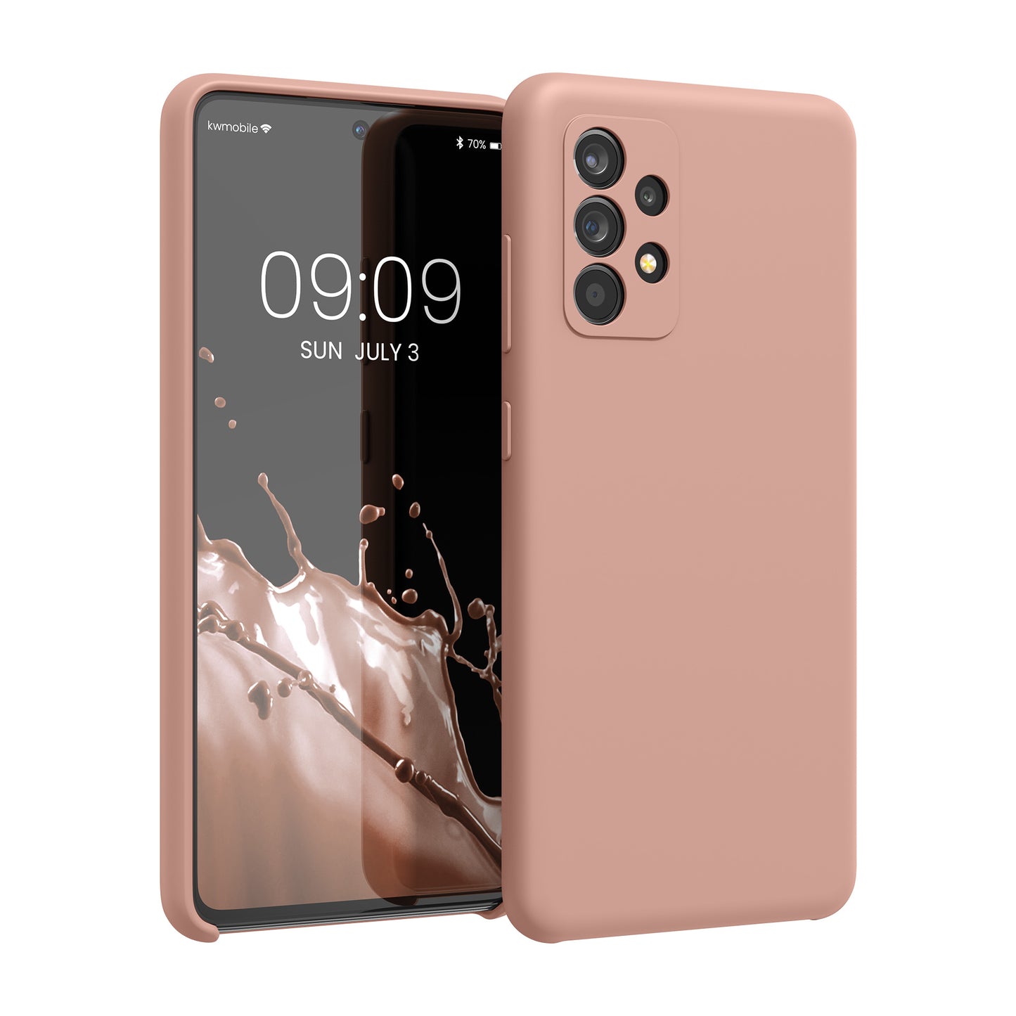 kwmobile Handyhülle für Samsung Galaxy A52 / A52 5G / A52s 5G Hülle - Case Silikon - Kabelloses Laden - Schutzhülle Cover